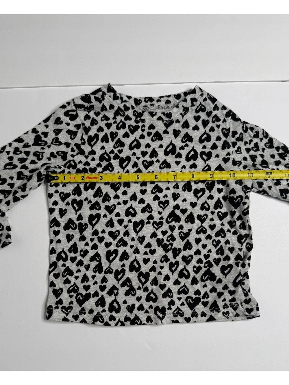 Old Navy Toddler Girls Heart Print Long Sleeve Shirt Size 2T
